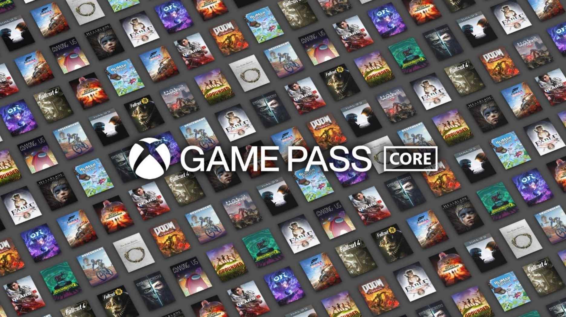 Xbox Game Pass Core kahraman resim başlıkları