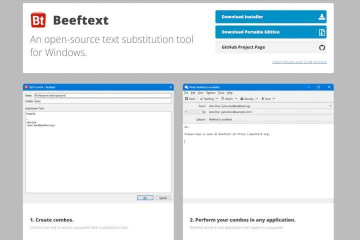 BeefText ücretsiz ve açık kaynaktır.