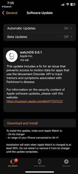 Apple, watchOS 9.6.1'i piyasaya sürdü - Apple, büyük bir tıbbi düzeltme ile watchOS 9.6.1'i piyasaya sürdü