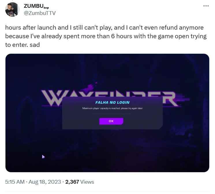 Wayfinder MMORPG - Giriş yapılamıyor hayal kırıklığı