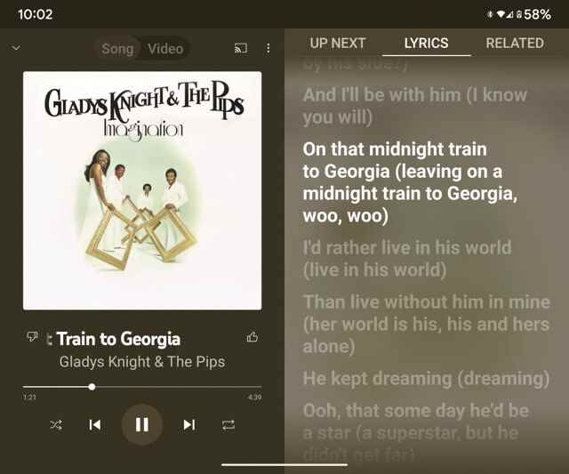 Android'de YouTube Music Canlı Şarkı Sözleri - YouTube Music nihayet Android ve iOS'ta canlı şarkı sözlerini kullanıma sunuyor